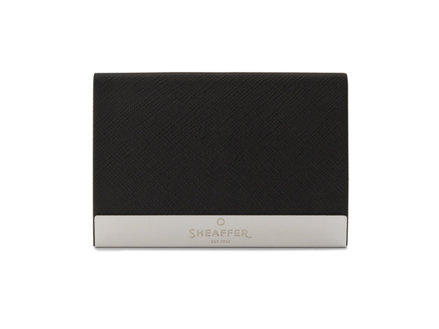 Balpen Giftset SHEAFFER 100 G9306 Geborsteld chroom vernikkeld met visitekaarthouder