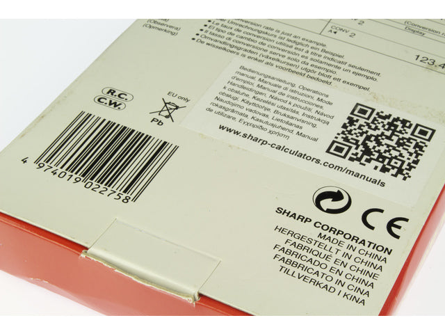 Calculator Sharp EL337C zilver desk 12 digit