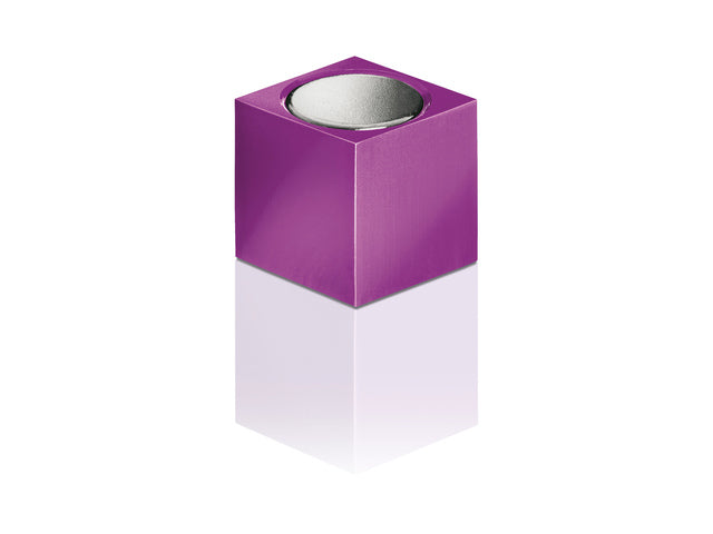 Magneten Sigel voor glasbord set 3kleuren C5 sterk 11x11x11mm turquoise, roze en lichtgroen