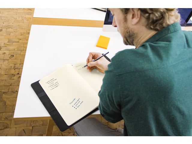 Business Organizer Conceptum Flex Kunstpapier, A4, schwarz, strukturiert mit Schreibschrift, To-Do-Listen-Schrift und Sprachnotizschrift