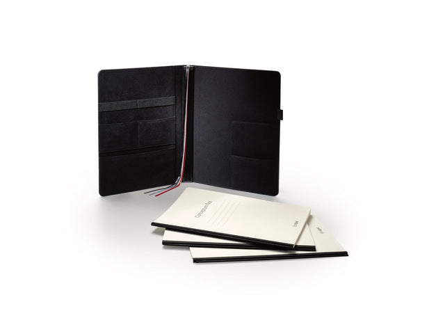 Business Organizer Conceptum Flex Kunstpapier, A4, schwarz, strukturiert mit Schreibschrift, To-Do-Listen-Schrift und Sprachnotizschrift