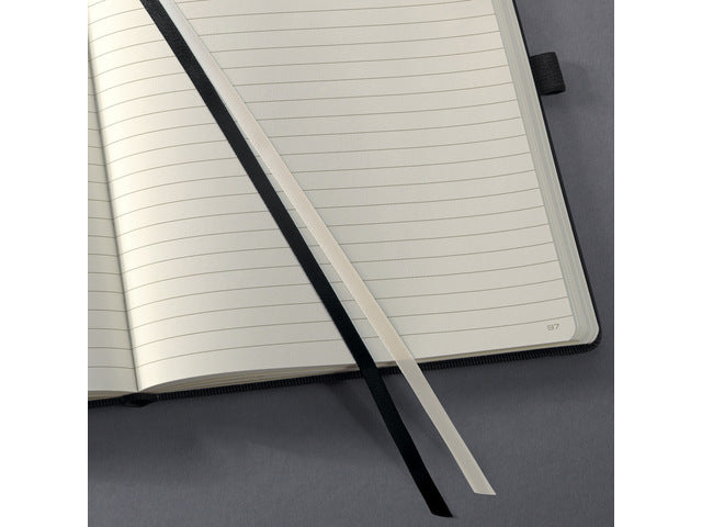 Benachrichtigungsbuch: Conceptum Pure-Tablet mit schwarz-weißem Hardcover. Genummerte Seiten, Innenausstattung, elastisches DMV-Kabel, Stifthalter, 2 Stifte. 194 Seiten 80 Gramm chamoiskleriges Papier. PEFC-zertifiziert