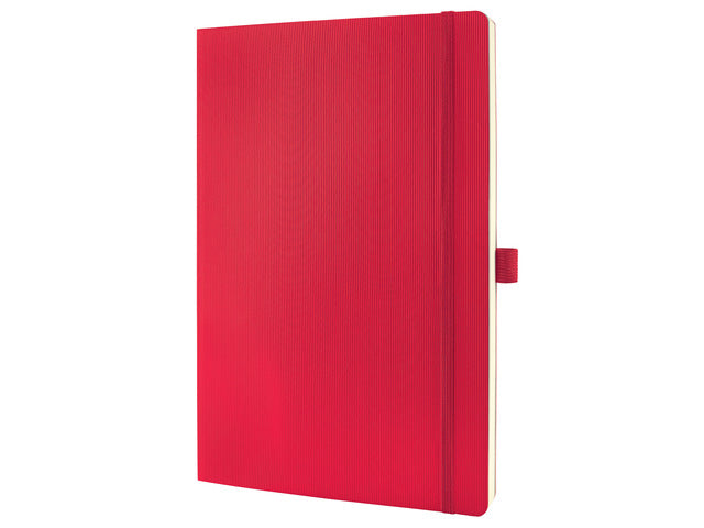 Benachrichtigungsbuch Conceptum Pure A4, rot, 5 mm, rot, Softcover. Genummerte Seiten, Innenausstattung, elastisches DMV-Kabel, Stifthalter, 2 Stifte. 194 Seiten 80 Gramm chamoiskleriges Papier. PEFC-zertifiziert.