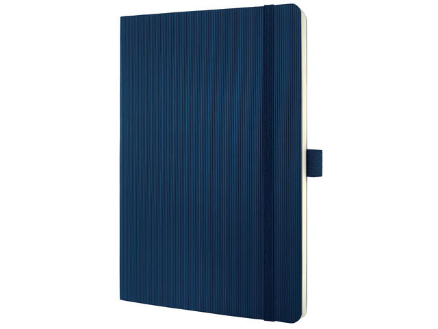 Benachrichtigungsbuch Conceptum Pure A5 blau gelinieter Softcover. Genummerte Seiten, Innenausstattung, elastisches DMV-Kabel, Stifthalter, 2 Stifte. 194 Seiten 80 Gramm chamoiskleriges Papier. PEFC-zertifiziert.