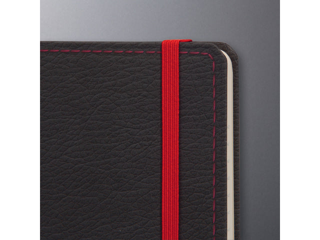 Notitieboek Conceptum A4 grijs-rood punt-uitgelijnd 194pag 80gr HC