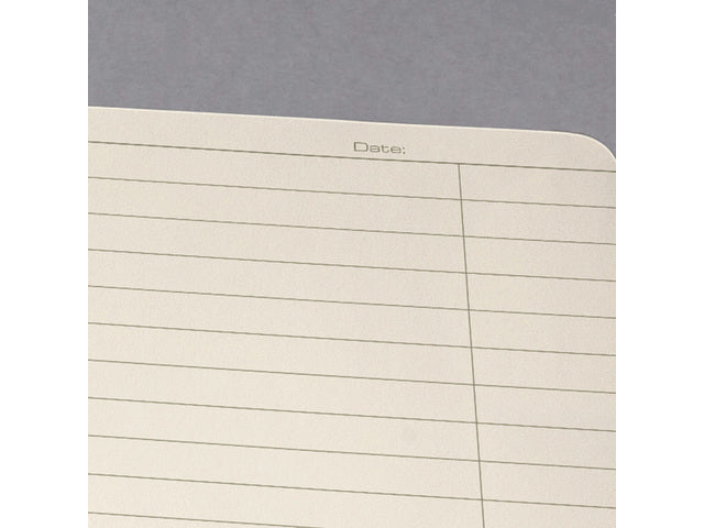 Schreibblock Conceptum, A4, schwarz-geliniet, Hardcover, 120 Seiten, 80 Gramm chamoiskleriges Papier. Mit Quickpocket. 4-Loch-Perforation, Datumsmarkierung. PEFC-zertifiziert