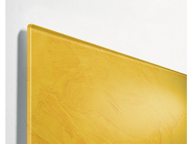 Glas-magneetbord Sigel Artverum Yellow Structure mat 480x480x15mm