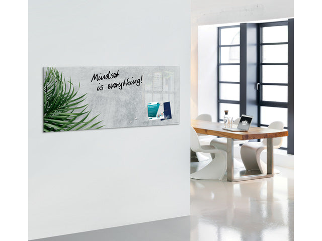 Glas-magneetbord Sigel Artverum Botanic. 1300x550x18mm