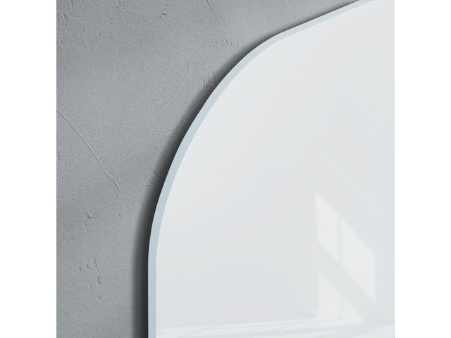 Glasmagneetbord Artverum wit 1000x650x10mm incl. magneetbord bordmarkering zwart