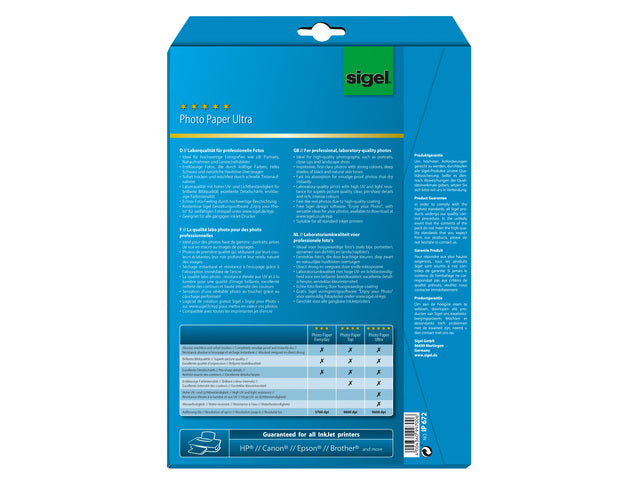 Inkjet Ultra Fotopapier A4 260 Gramm mit 20 Vel