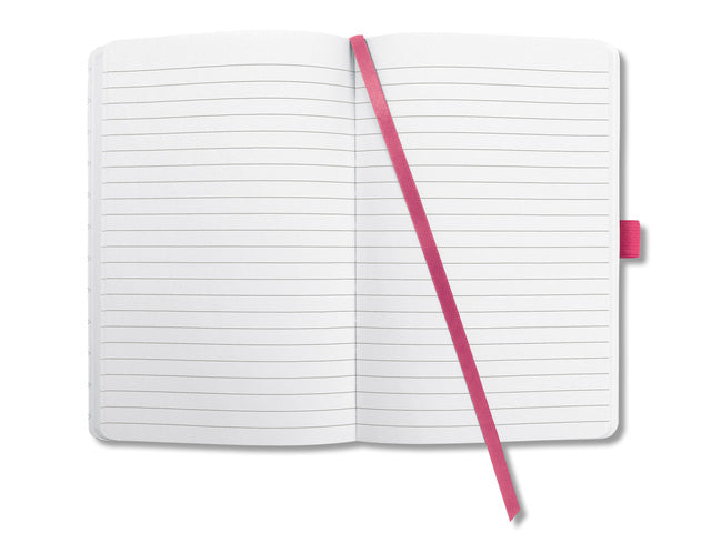 Benachrichtigungsbuch Sigel Jolie Flair A5 Hardcover mit gestricheltem Fuchsia-Rosé