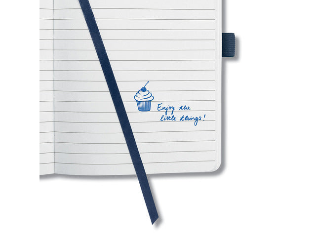 Notitieboek Sigel Jolie Impress A5 hardcover gelinieerd 'Midnight Blue'