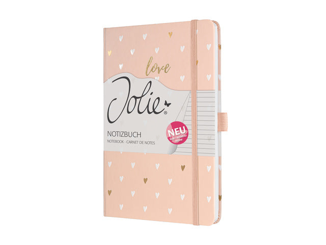 Notitieboek Jolie Beauty A5 hardcover gelinieerd roze love 174 blz 80g