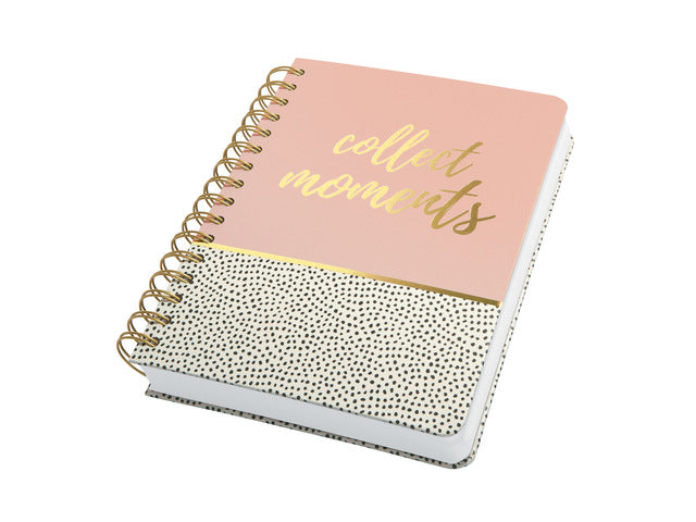 Notitieboek Jolie Inspire A5 spiraal Sweet Dots. Punt-uitgelijnd. 240pagina's 120grams papier. Hardcover