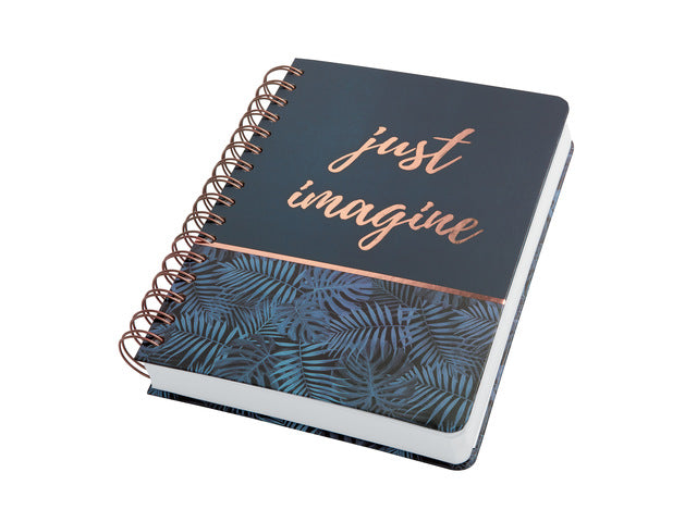 Notitieboek Jolie Inspire A5 spiraal Mystic Jungle. Punt-gelijnd. 240pagina's , 120grams papier. Hardcover
