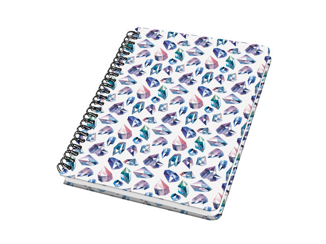 Notizbuch Jolie A5 spir. FAIRY GEMS Packung mit 120 Seiten und 100 g HC