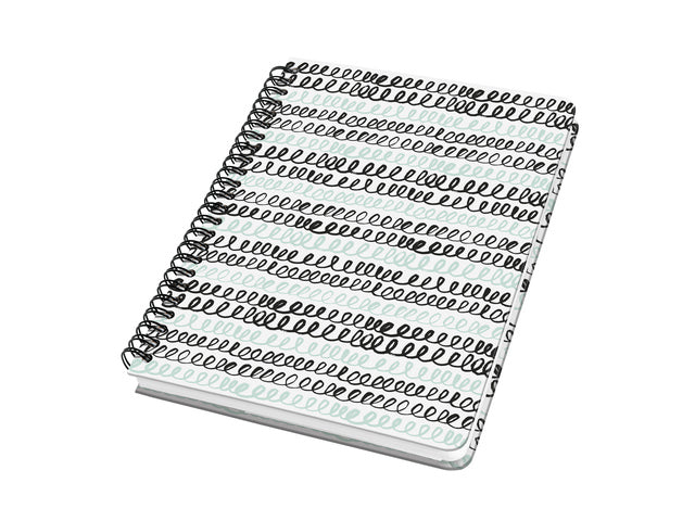 Notitieboek Jolie A5 spir. CURLY MINT punt-gelijnd 120pag 100gr HC