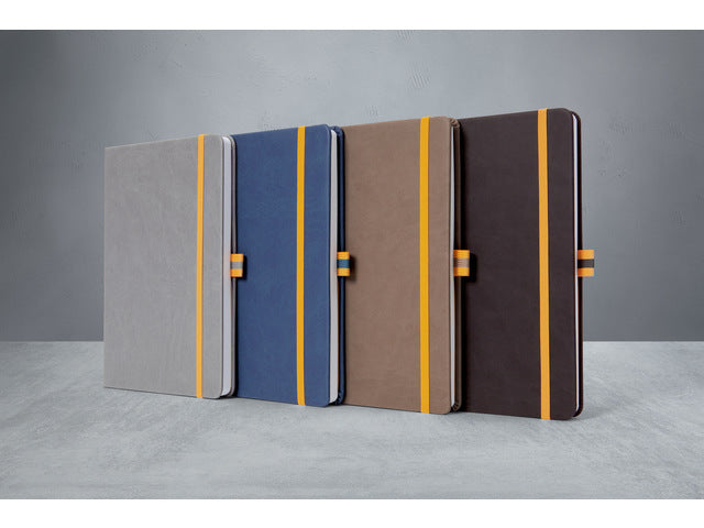 Notitieboek Linescape A5 bruin gelinieerd hardcover