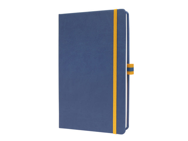 Benachrichtigungsbuch Linescape A5 blau gelinietes Hardcover