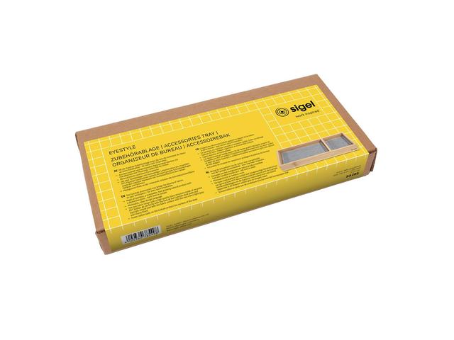 Pennenbak EYE STYLE Bambus 245x109x25mm mit l.grijs-schwarzer Einlage
