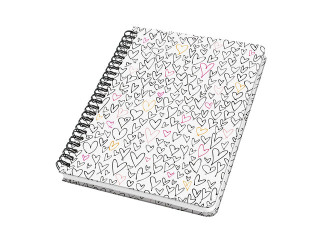Benachrichtigungsbuch Jolie Inspire A5 WILD HEARTS geliniet 120 Seiten 100 g HC Spirale