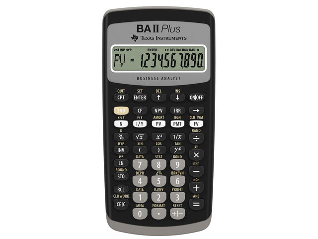 Financiële rekenmachine TI-BA II Plus