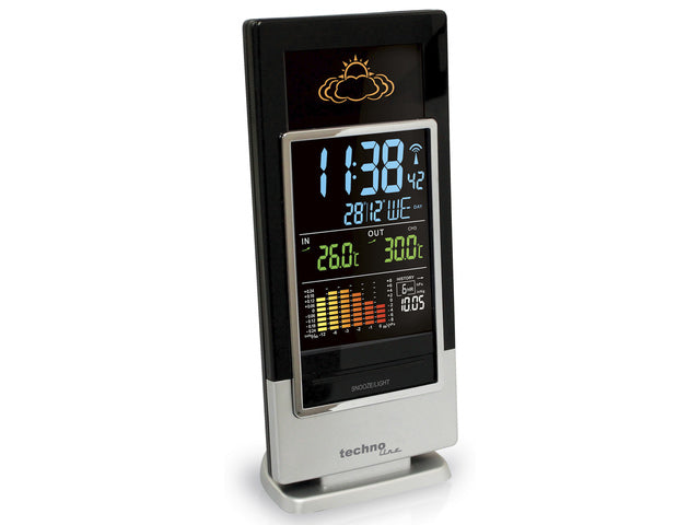 Weerstation Technoline WS 6520 173x140x27mm zwart/zilver met 1 buitensensor