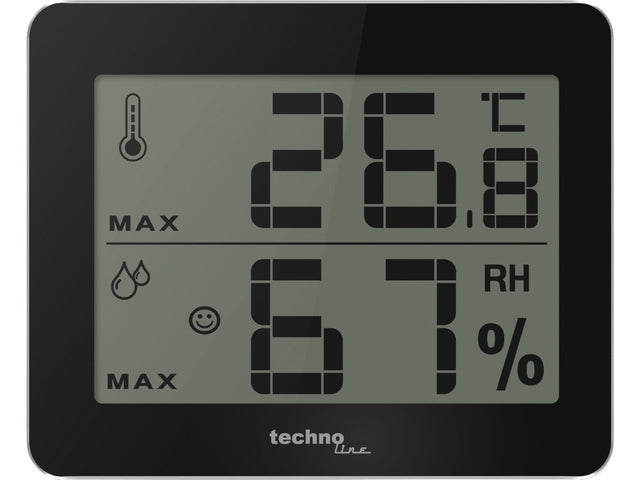 Thermometer Technoline WS 9450 100x81x10mm zwart