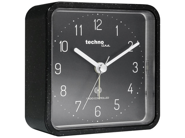 Wekker Technoline WT 775 91x91x40mm zwart analoog